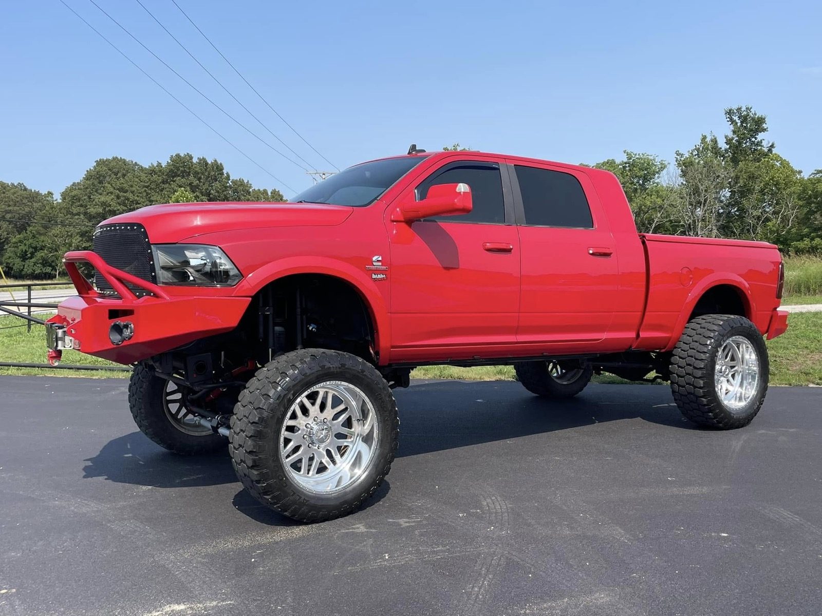 Lifted truck on forged wheels at Harrison Battery & Tire